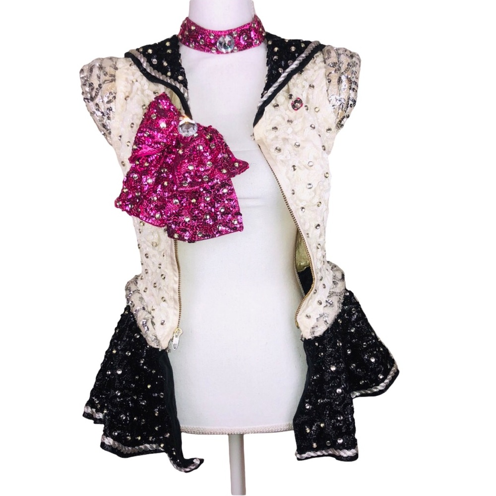 Vintage Vicky Renee Feature Dancer Costume – Sailor Girl – Swarovski Rhinestones - Picture 6 of 11